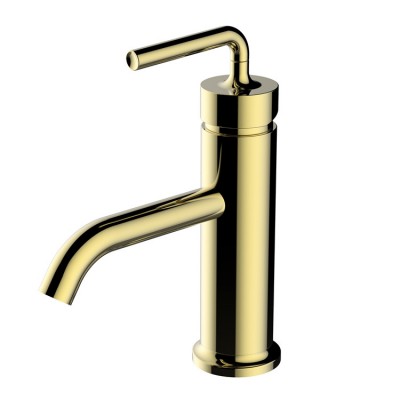 High Quality Hotel Blackened Gold Nickle Brass Water Sink Taps Mixer Bathroom Wash Single Handle Ceramic Basin Faucet