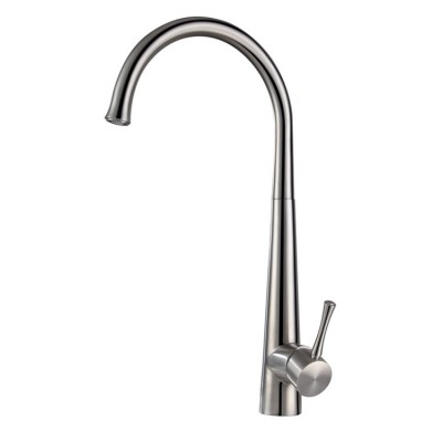 High Quality Hot Cold Water Deck Mount Single Handle SUS304 Stainless Steel Faucet For Kitchen Sink Taps